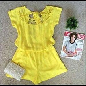 Yellow romper / play suit